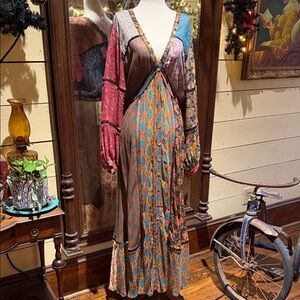 Multicolor Bohemian Maxi Dress